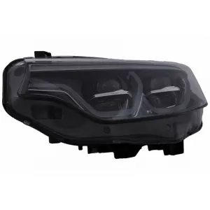 Headlights Set Suitable for BMW 4 F32 F33 F36 (2013-2019) Conversion from HID to LED Angel Eyes Black-image-6352026