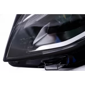 Headlights Set Suitable for VW Golf VIII (8) 19-24 R Look DRL & Dynamic Signal Black/Chrome With Motor Carrier-image-6352033