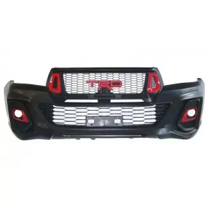 Body Kit suitable for Toyota Hilux Revo 2016-2019 Rocco TRD Look Front Bumper, Grille, Fender Flares-image-6352049