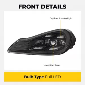 Headlights Set Suitable for Porsche Cayenne 957 07-10 Upgrade 2023 Matrix Style LED-image-6352104