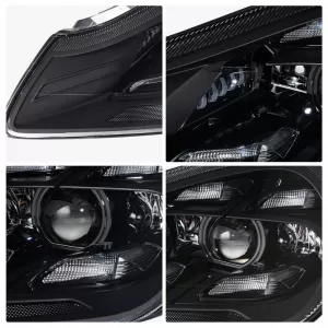 Headlights Set Suitable for Porsche Cayenne 957 07-10 Upgrade 2023 Matrix Style LED-image-6352106