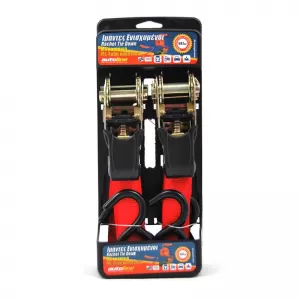 Tie Down Suitable for Hooks and Grip 2.5cm x 3 Meters 2 Pcs
