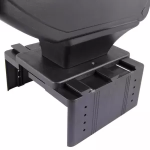 Car Armrest suitable for Drink Holder and Ashtray Universal Black with Chrome 14241-image-6352193