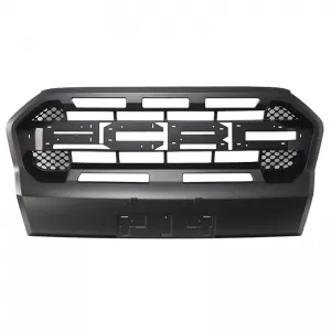Front Grille suitable for Ford Ranger T8 2019+ Wild Trak with LED Black Mat-image-6352197