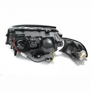 Headlights Set Suitable for BMW 3 E46 Coupe / Cabrio 99-03 Angel Eyes Black H7/H7 With Motor Depo-image-6352207