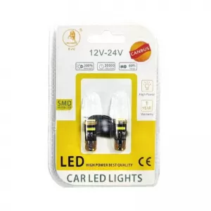 Lamps T10 3 Led Canbus 12V - 24V 2 Pieces