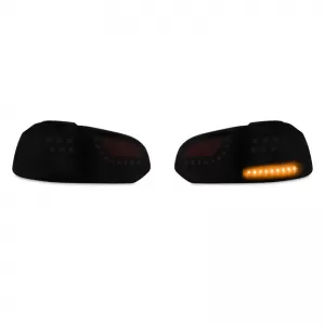 Tailights Set suitable for VW Golf VI (6) 08-12 LED Dynamic Urban Style Black Winjet-image-6352321
