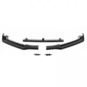 Front Spoiler suitable for Audi A4 B9 15-19 Gloss Black 3 pcs-image-6352332