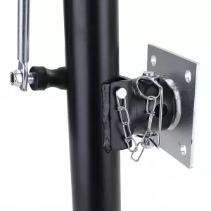 Trailer swing-out support leg support foot parking support 570-950mm with bracket 2300kg-image-6352386