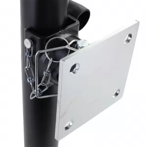 Trailer swing-out support leg support foot parking support 570-950mm with bracket 2300kg-image-6352388