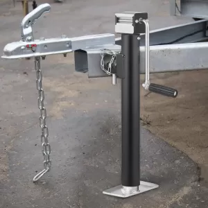 Trailer swing-out support leg support foot parking support 570-950mm with bracket 2300kg-image-6352389