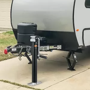 Trailer swing-out support leg support foot parking support 570-950mm with bracket 2300kg-image-6352390