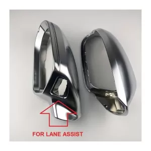 Mirror Covers suitable for Audi A6 4G C7 11-18 RS6 Look Aluminum With Lane Assist 2 Pieces-image-6352422