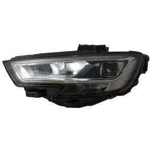 Headlights Set suitable for Audi A3 8V 16-18 DRL Full Led & Led Signal Black Upgrade for OEM Xenon Carner