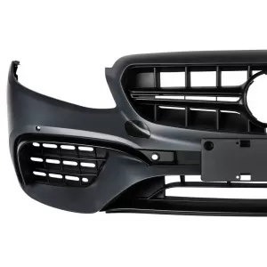 Front Bumper suitable for Mercedes-Benz E-Class W213 / S213 16-19 Pre-Facelift A Design 63s Look Black Edition