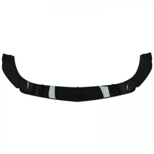 Front Spoiler suitable for Mercedes-Benz A-Class W177 18-23 Hatchback / Sedan A Design Line V2 Gloss Black 3 pcs