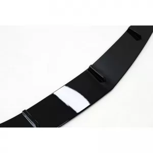 Front Spoiler suitable for Mercedes-Benz A-Class W177 18-23 Hatchback / Sedan A Design Line V2 Gloss Black 3 pcs