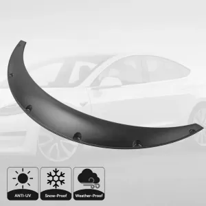 Fender Flares Universal 89cm x 35cm x 11cm from ABS Plastic 4 pc-image-6352556