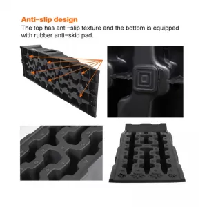 Vehicle Lifting Ramps with Resistance up to 7000Kg 905mm x 305mm x 215mm Plastic Black 2 Pieces-image-6352673