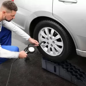 Vehicle Lifting Ramps with Resistance up to 7000Kg 905mm x 305mm x 215mm Plastic Black 2 Pieces-image-6352675