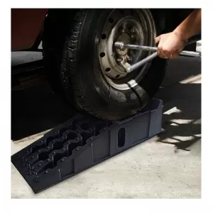 Vehicle Lifting Ramps with Resistance up to 7000Kg 905mm x 305mm x 215mm Plastic Black 2 Pieces-image-6352676