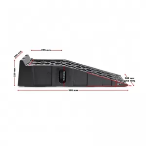 Vehicle Lifting Ramps with Resistance up to 7000Kg 905mm x 305mm x 215mm Plastic Black 2 Pieces-image-6352678