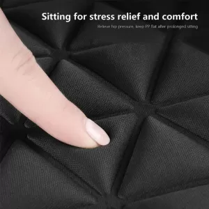Seat Support Anatomic Anti-slip Cushion 48x44cm Black 1 pc-image-6352711