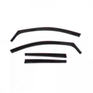 Wind Deflectors suitable for Dacia Duster (2018-2023) 5 Doors - Black Color Set 4 Pcs Front And Rear-image-6352731
