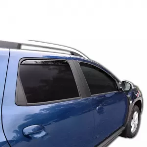 Wind Deflectors suitable for Dacia Duster (2018-2023) 5 Doors - Black Color Set 4 Pcs Front And Rear-image-6352732