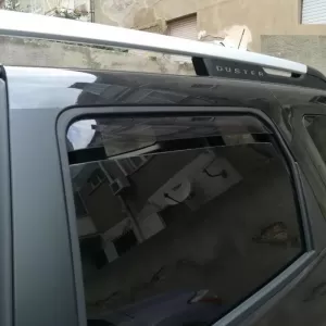 Wind Deflectors suitable for Dacia Duster (2018-2023) 5 Doors - Black Color Set 4 Pcs Front And Rear-image-6352736