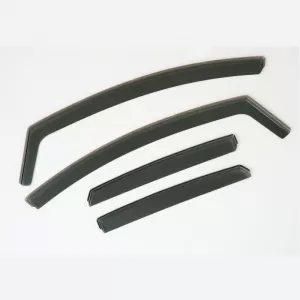 Wind Deflectors suitable for Opel Corsa F 2019+ 5 Doors / Peugeot 208 2019+ 5 Doors - Black Color Set 4 Pcs Front And Rear