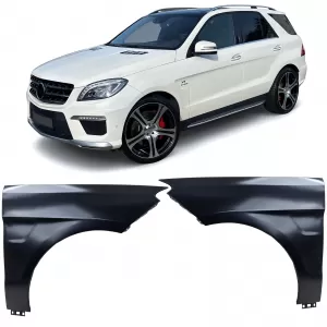 Sport Kotflügel Set Rechts Links passt für Mercedes ML GLE W166 2011-2018-image-6352841