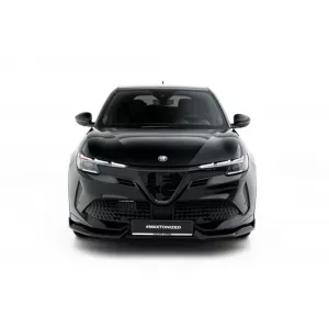 Front Bumper Spoiler Maxton Design suitable for Alfa Romeo Junior after 2024, Gloss Black-image-6352911
