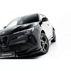 Front Bumper Spoiler Maxton Design suitable for Alfa Romeo Junior after 2024, Gloss Black-image-6352914