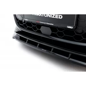 Front Bumper Spoiler Maxton Design suitable for Audi A3 Sedan 8Y after 2024, Gloss Black-image-6352938