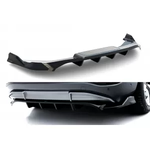 Rear Bumper Spoiler Maxton Design suitable for Audi Q6 e-tron S-Line, SQ6 e-tron SUV, Sportback after 2023, Gloss Black