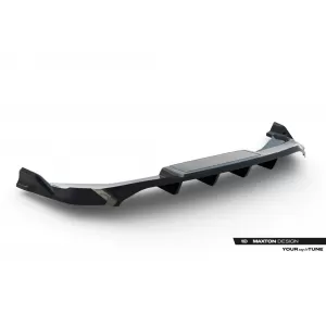 Rear Bumper Spoiler Maxton Design suitable for Audi Q6 e-tron S-Line, SQ6 e-tron SUV, Sportback after 2023, Gloss Black