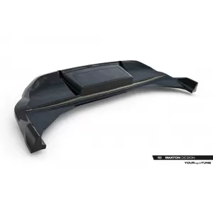 Rear Bumper Spoiler Maxton Design suitable for Audi Q6 e-tron S-Line, SQ6 e-tron SUV, Sportback after 2023, Gloss Black