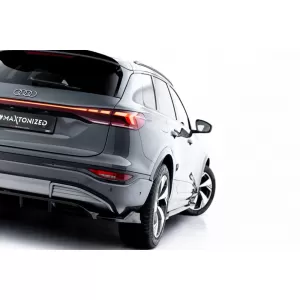 Rear Bumper Spoiler Maxton Design suitable for Audi Q6 e-tron S-Line, SQ6 e-tron SUV, Sportback after 2023, Gloss Black
