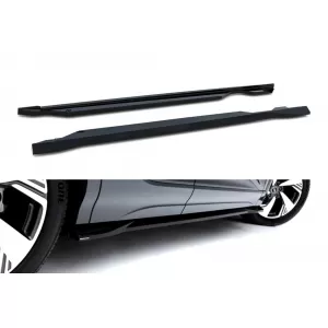 Side Skirts Addons Maxton Design suitable for Audi Q6 e-tron Standard, S-Line, SQ6 e-tron SUV, Sportback after 2023, Gloss Black