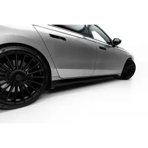 Side Skirts Addons Maxton Design suitable for BMW M760e G70 2022-2026, Gloss Black-image-6353008