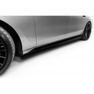 Side Skirts Addons Maxton Design suitable for BMW M760e G70 2022-2026, Gloss Black-image-6353009