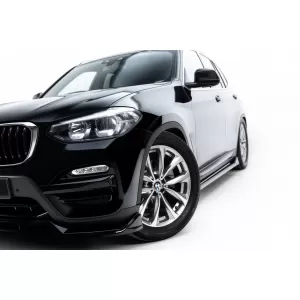 Front Bumper Spoiler Maxton Design suitable for BMW X3 G01 2017-2021, Gloss Black-image-6353024