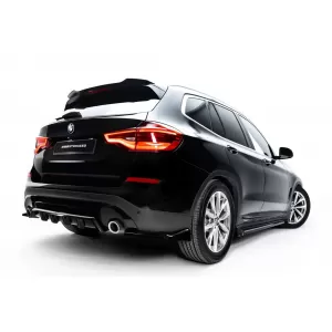 Rear Bumper Side Addons Maxton Design suitable for BMW X3 G01 2017-2021, Gloss Black-image-6353036