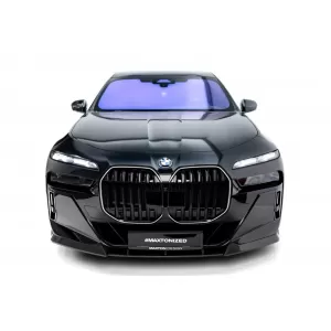 Carbon M, M-Pack Front Bumper Spoiler Maxton Design suitable for BMW i7 eDrive50, i7 xDrive60, i7 M70 xDrive, 750e xDrive, M760e xDrive, 740d xDrive, 740i xDrive G70 2022-2026, 100% carbon