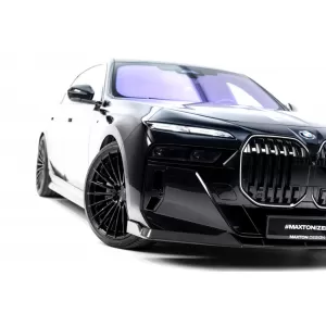 Carbon M, M-Pack Front Bumper Spoiler Maxton Design suitable for BMW i7 eDrive50, i7 xDrive60, i7 M70 xDrive, 750e xDrive, M760e xDrive, 740d xDrive, 740i xDrive G70 2022-2026, 100% carbon
