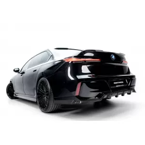 Carbon M-Pack Rear Bumper Spoiler Maxton Design suitable for BMW I7 eDrive50, I7 xDrive60, 750e xDrive, 740d xDrive G70 after 2022, 100% carbon