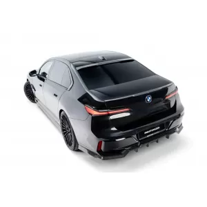 Carbon M-Pack Rear Bumper Spoiler Maxton Design suitable for BMW I7 eDrive50, I7 xDrive60, 750e xDrive, 740d xDrive G70 after 2022, 100% carbon