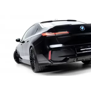 Carbon M-Pack Rear Bumper Spoiler Maxton Design suitable for BMW I7 eDrive50, I7 xDrive60, 750e xDrive, 740d xDrive G70 after 2022, 100% carbon
