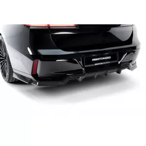 Carbon M-Pack Rear Bumper Spoiler Maxton Design suitable for BMW I7 eDrive50, I7 xDrive60, 750e xDrive, 740d xDrive G70 after 2022, 100% carbon